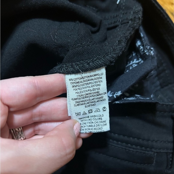 Free People Womens W 24 Black So Chic Biker Shorts Raw Edge Fringe Hems - Picture 10 of 10